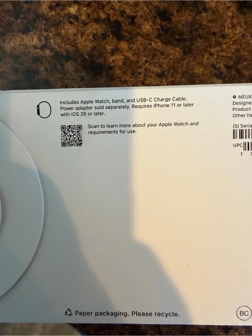 Apple Watch Series 11 46mm GPS only Black